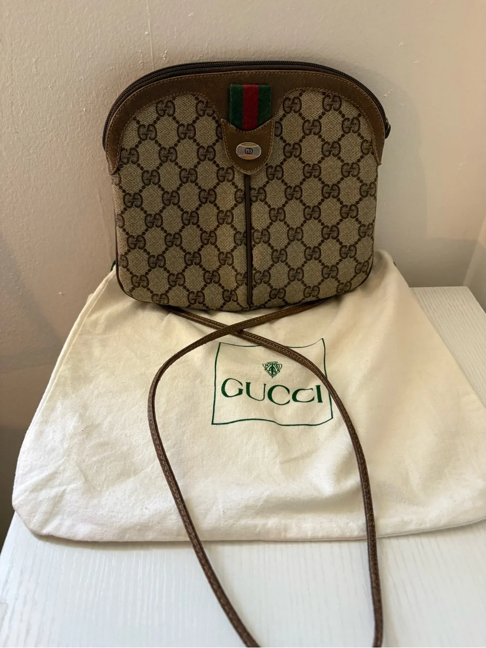 Gucci Sherry Line GG Canvas Crossbody Bag - Picture 1 of 10